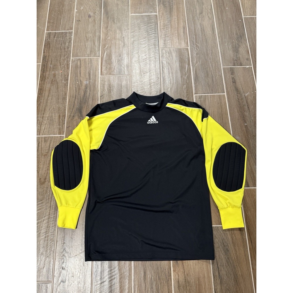 Adidas Climalite Goalkeeper Training Shirt Padded Elbows Mens Medium Black